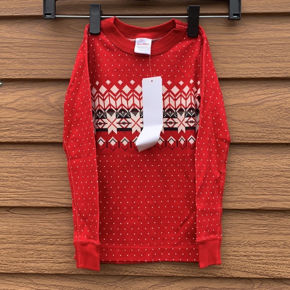 Hanna Andersson size 4 or 100cm top pajamas bottoms size 120cm - Picture 3 of 7